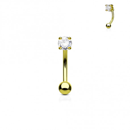 Piercing arcade 8mm doré en zirconium blanc Hyko Piercing arcade3,90 €