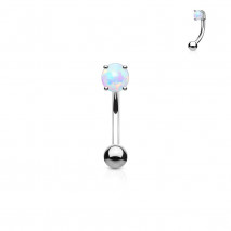 Piercing arcade 8mm en opaline blanche de 3mm Hiko Piercing arcade4,20 €