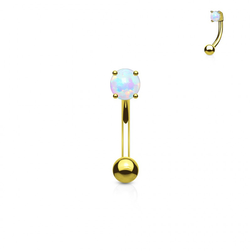 Piercing arcade doré 8mm avec une opaline de 3mm Huny Piercing arcade4,35 €
