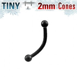 Piercing arcade 10mm avec boules noire 2mm Pom Piercing arcade4,80 €