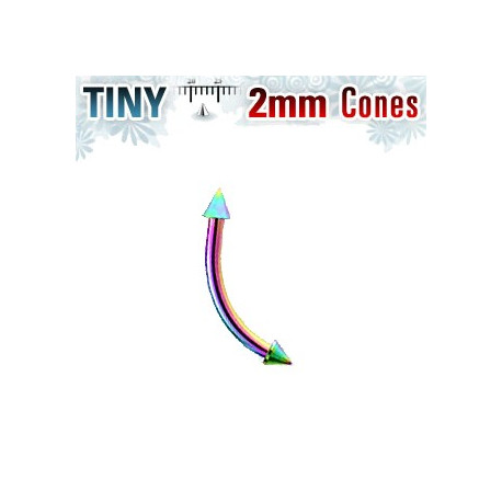 Piercing arcade 10x 1mm arc en ciel avec pointes 2mm Giko Piercing arcade4,80 €
