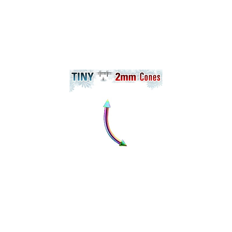 Piercing arcade 10x 1mm arc en ciel avec pointes 2mm Giko Piercing arcade4,80 €