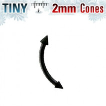 Piercing arcade 10 x1mm avec pointes noire 2mm Xady Piercing arcade4,80 €