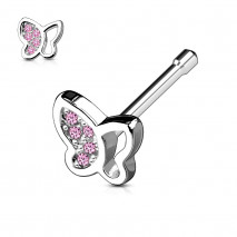 Piercing arcade 8 mm anodisé rose