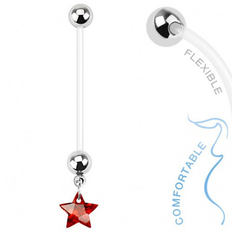 Piercing arcade 8 mm anodisé rose