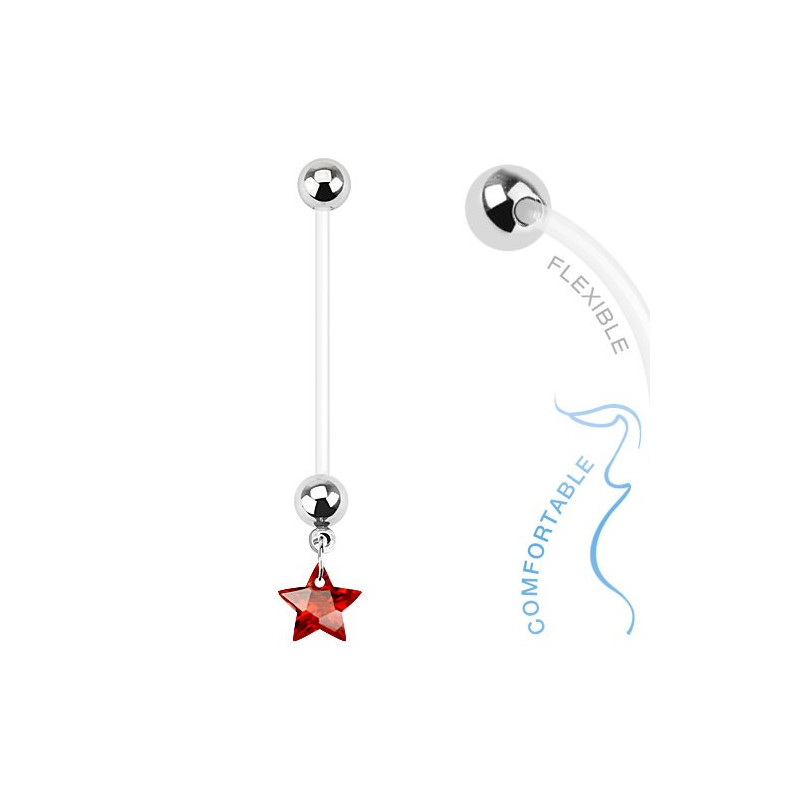 Piercing arcade 8 mm anodisé rose