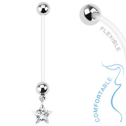 Piercing nombril grossesse étoile blanche Curt Piercing nombril4,99 €