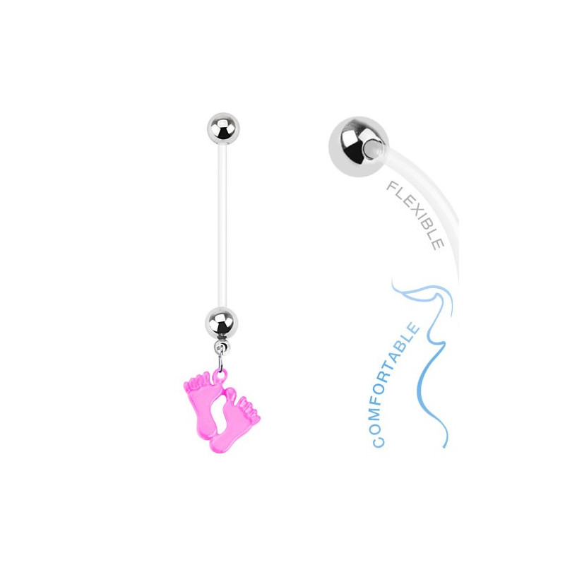 Piercing nombril grossesse avec pieds rose Cary Piercing nombril5,90 €