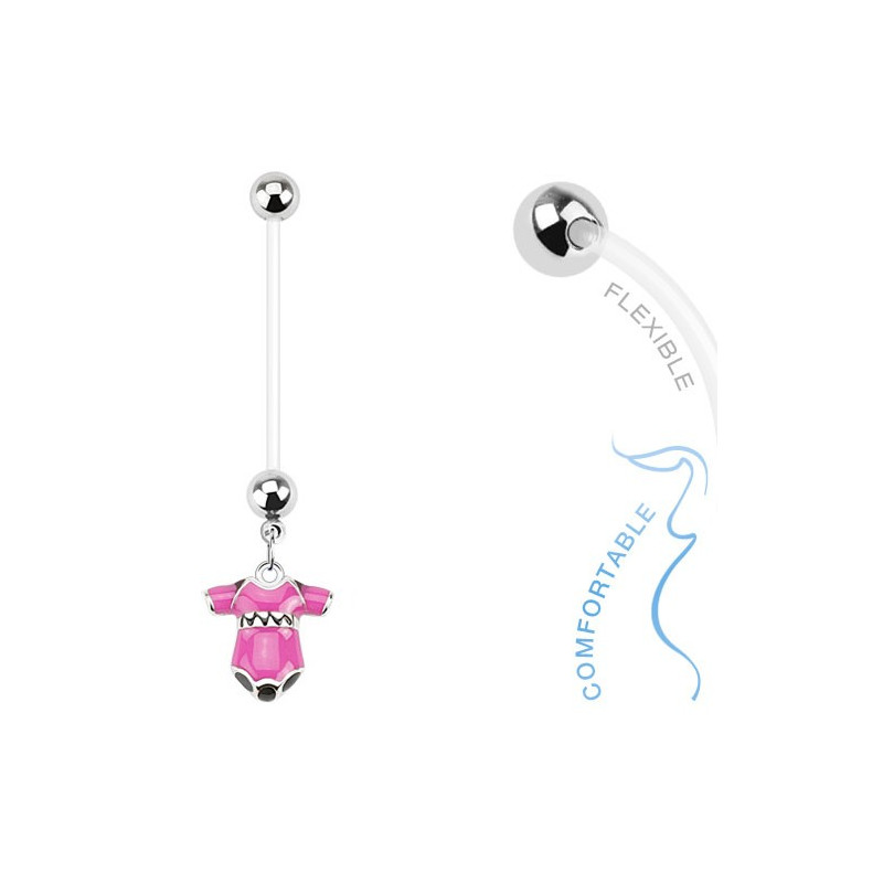 Piercing arcade 8 mm anodisé rose