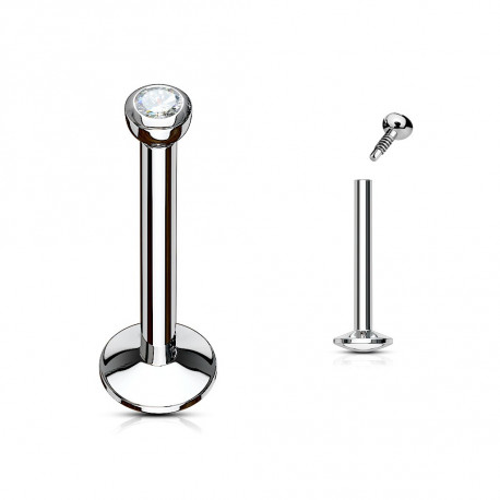 Piercing labret lèvre 8mm cristal blanc Kuw Piercing labret3,49 €