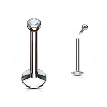Piercing labret lèvre 10mm cristal blanc Kowo Piercing labret3,49 €