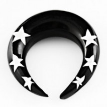 Piercing corne noire et étoiles 6mm Somy Piercing oreille4,80 €