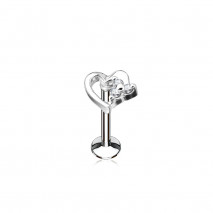 Piercing labret 8mm avec un cœur orné de zirconium Yun Piercing labret4,49 €