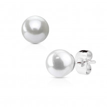 Puces d'oreilles boules perles nacrées de 4mm Cazy Bijoux5,95 €