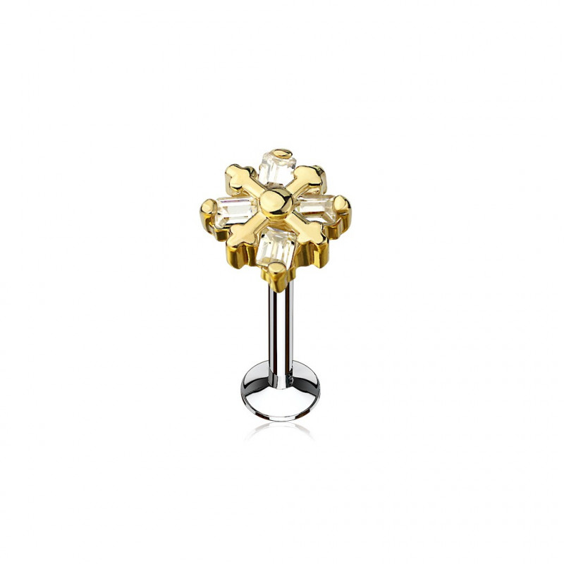 Piercing arcade 8 mm anodisé rose