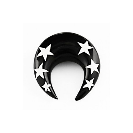 Piercing corne noire et étoiles 10mm Sanga Piercing oreille6,49 €
