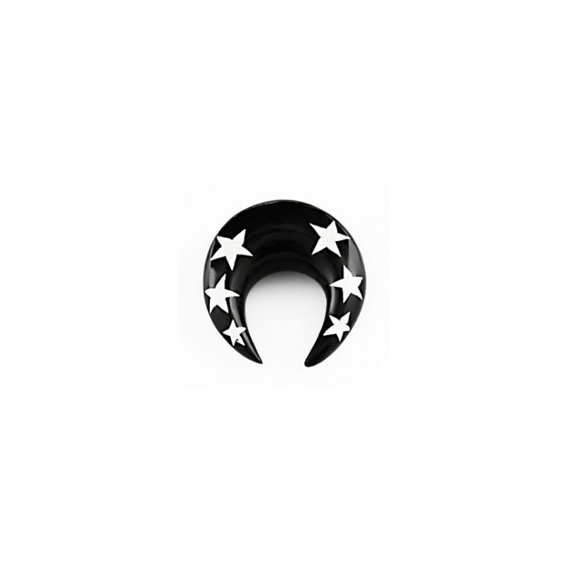 Piercing corne noire et étoiles 10mm Sanga Piercing oreille6,49 €