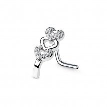 Piercing nez courbé avec triple cœurs ornés de zirconiums Wuw Piercing nez4,35 €