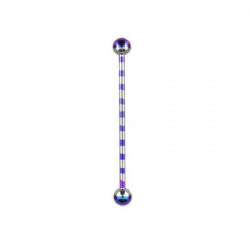 Piercing industriel 38mm acier violet zébré Riko Piercing oreille5,60 €