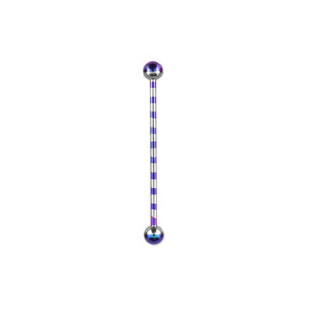 Piercing industriel 38mm acier violet zébré Riko Piercing oreille5,60 €