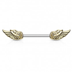 Piercing téton 14mm avec des ailes d'ange doré Duk Piercing téton4,99 €