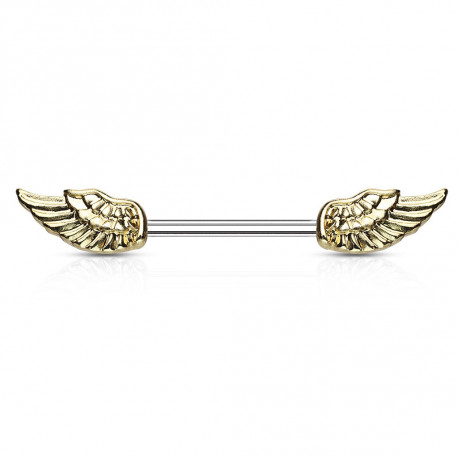 Piercing téton 14mm avec des ailes d'ange doré Duk Piercing téton4,99 €