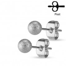 Puces d'oreilles avec boules acier aspect mat Cuky Bijoux3,60 €
