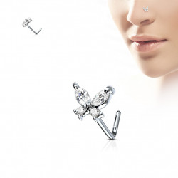 Piercing nez papillon et zirconium blanc Xyx Piercing nez4,49 €