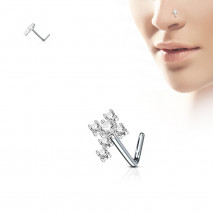 Piercing nez coudé avec une croix en zirconium Qyw Piercing nez4,49 €