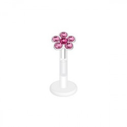 Piercing arcade 8 mm anodisé rose