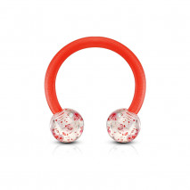 Piercing arcade 8 mm anodisé rose