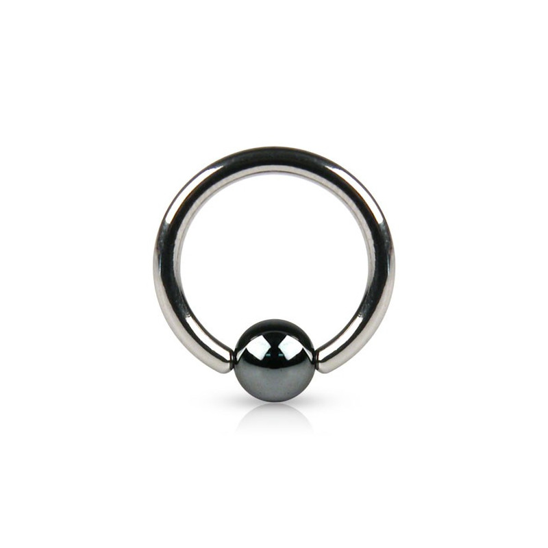 Piercing anneau 6 x 1,2mm avec boule en hématite de 4mm Gyhu Piercing oreille2,90 €