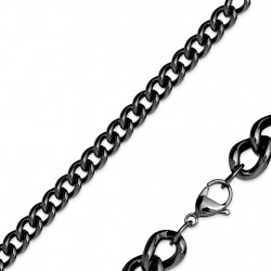 Chaîne pendentif maillons 3mm noir et de longueur 50cm Tahok Bijoux7,65 €