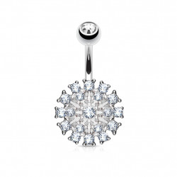 Piercing arcade 8 mm anodisé rose