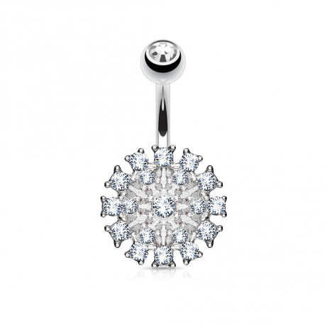 Piercing nombril avec fleur en crystals blanc Vafu Piercing nombril6,49 €
