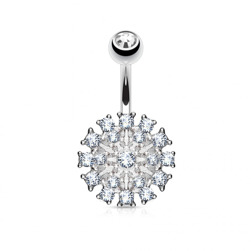Piercing nombril avec fleur en crystals blanc Vafu Piercing nombril6,49 €