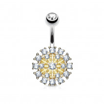 Piercing arcade 8 mm anodisé rose