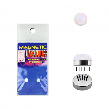 Faux piercing opaline 3mm aimanté oreille plug labret Pyxu Faux piercing6,20 €