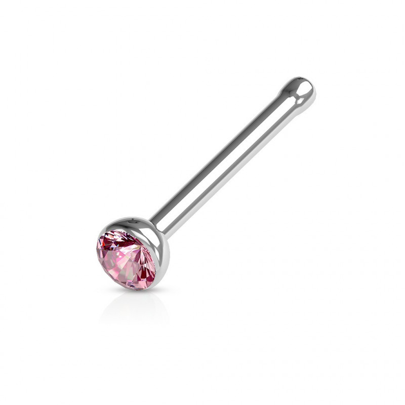 Piercing arcade 8 mm anodisé rose