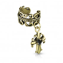 Faux anneau d'oreille doré celtic et croix en pendentif Bady Faux piercing4,49 €