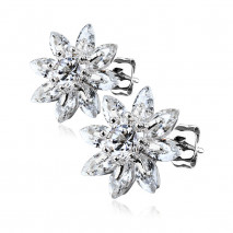 Puces d'oreilles fleurs marquise en zirconiums blanc Kuko Bijoux9,49 €