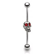 Piercing industriel 35mm tête de mort rouge Pixuk Piercing oreille6,60 €