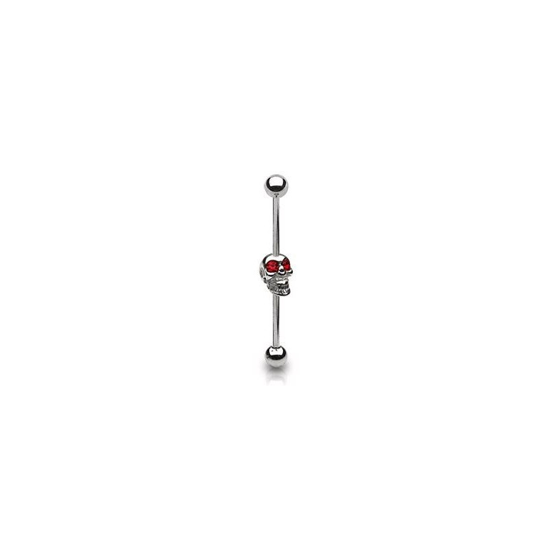 Piercing industriel 35mm tête de mort rouge Pixuk Piercing oreille6,60 €
