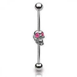 Piercing arcade 8 mm anodisé rose