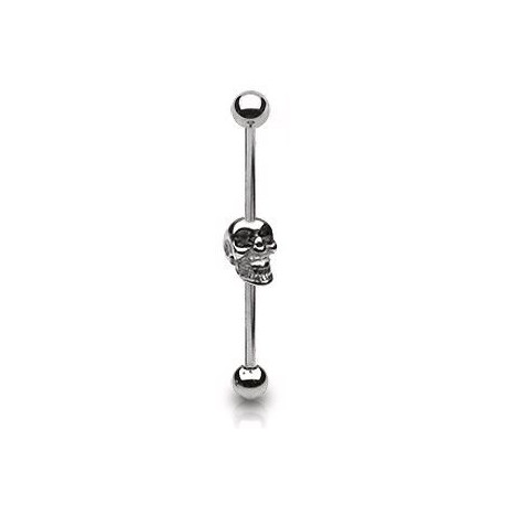 Piercing industriel 35mm tête de mort noir Poxaz Piercing oreille6,60 €