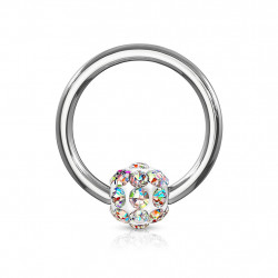 Piercing arcade 8 mm anodisé rose