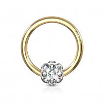 Piercing arcade 8 mm anodisé rose