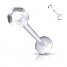 Piercing labret 10mm flexible et boule incolore Satix Piercing labret1,49 €