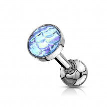 Piercing Tragus Hélix avec des reflets d'écailles bleu Hazy Piercing oreille2,49 €