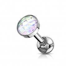 Piercing arcade 8 mm anodisé rose